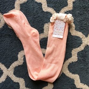 NWT Free People apricot knee socks